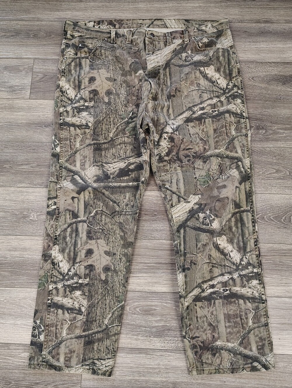 Wrangler Pro Gear Camouflage Jeans in Brown and Green 46 X 32